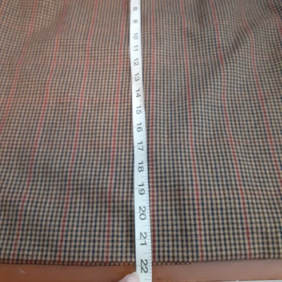 Wool Houndstooth Goosefoot Pattern Polyester/Wool Blend Pencil skirt - Picture 8 of 12